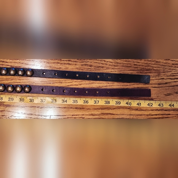 GAP Studded Leather Belts - Set of 2 Black and Brown main image 8